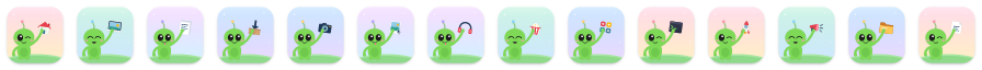 Alien icons at 32 points
