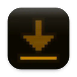 Amber Downloads folder icon