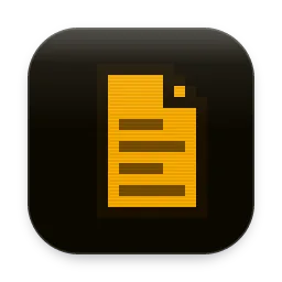 Amber File folder icon