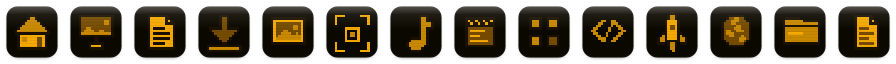 Amber icons at 32 points