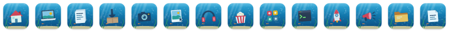 Aquarium icons at 32 points