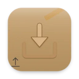 Cardboard Downloads folder icon