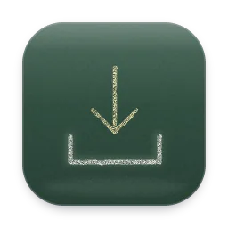 Chalk Downloads folder icon