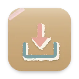 Collage Downloads folder icon