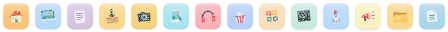 Crayon icons at 16 points