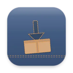 Denim Downloads folder icon
