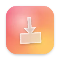 Glass Downloads folder icon