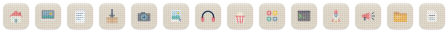 Mosaic icons at 16 points