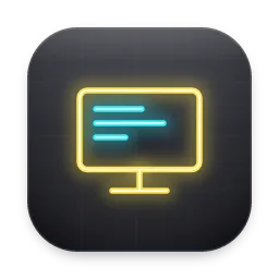 Neon Desktop folder icon