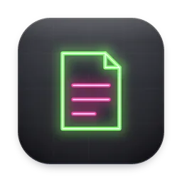 Neon Documents folder icon