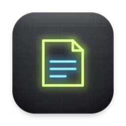 Neon File folder icon