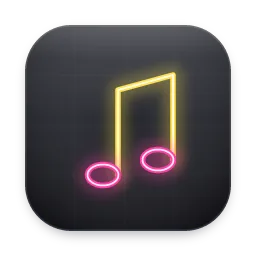 Neon Music folder icon
