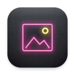 Neon Pictures folder icon
