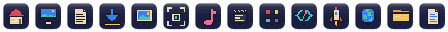 Pixel icons at 16 points
