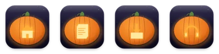 Pumpkin folder icons from Tidewater