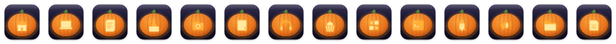 Pumpkin icons at 32 points