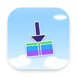Rainbow Downloads folder icon