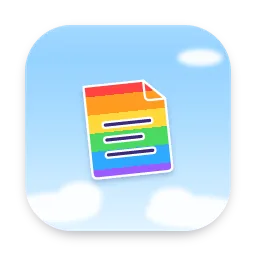 Rainbow File folder icon