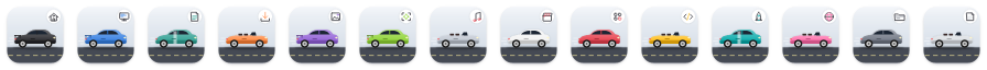 Roadster icons at 32 points
