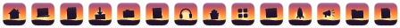Sunset icons at 16 points