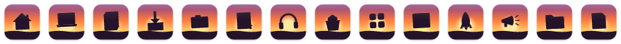 Sunset icons at 32 points