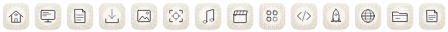 Terrazzo icons at 16 points