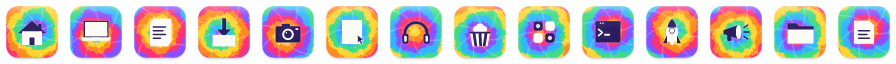 Tie-Dye icons at 32 points
