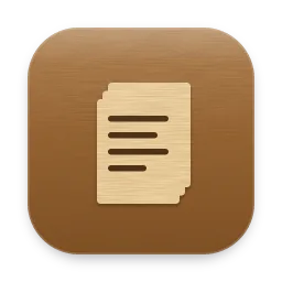 Wood Documents folder icon
