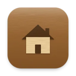 Wood Home folder icon